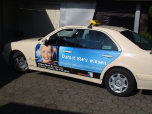 Taxiwerbung